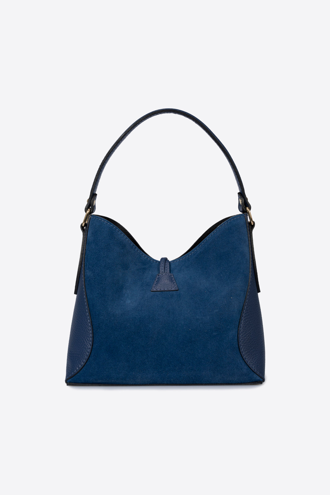 ROSELLA Leather Top Handle Bag - Blue