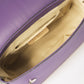 Leather Top Handle Bag 3521 - Violet