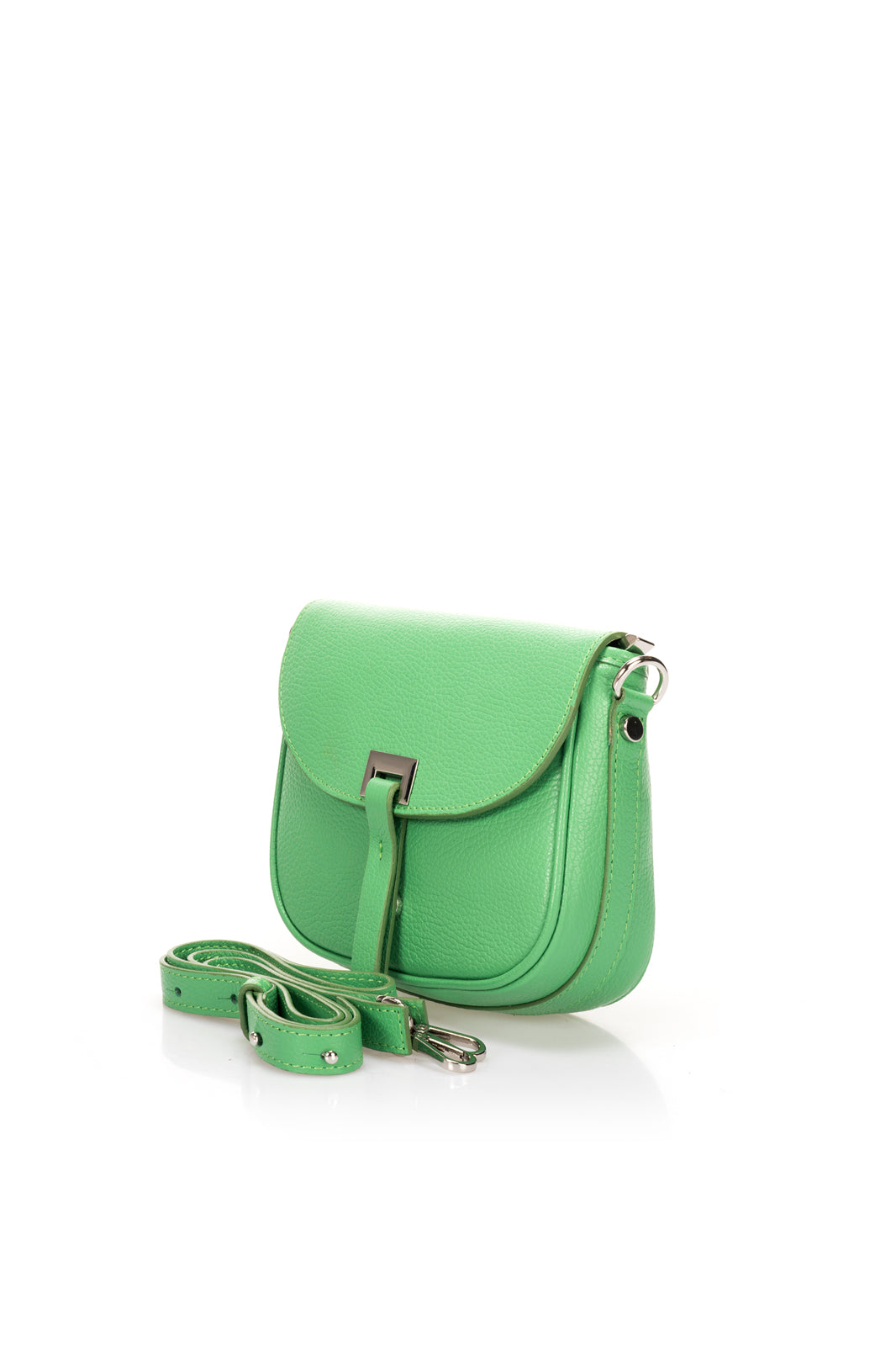 BELA Leather Crossbody Bag - Light Green