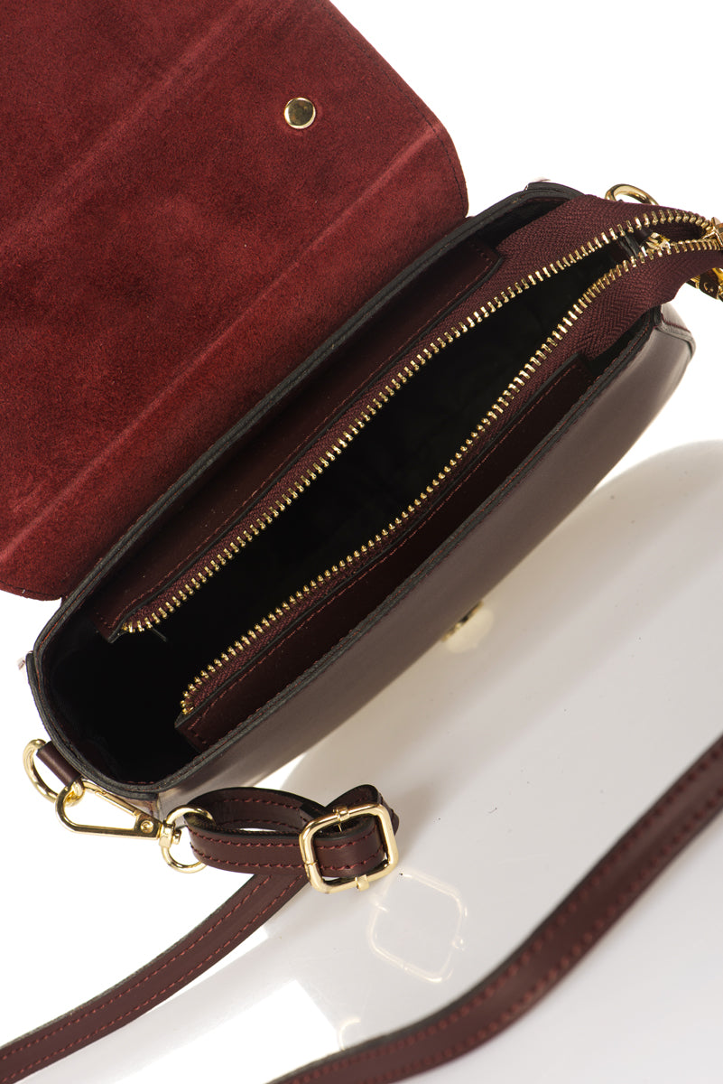 Leather Clutch 5398 - Wine