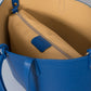 ROMY Leather Top Handle Bag - Blue