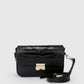 JUNO Leather Crossbody Bag - Nero