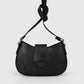 MARLENE Leather Crossbody Bag - Black