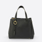 EMILY Leather Top Handle Bag - Black