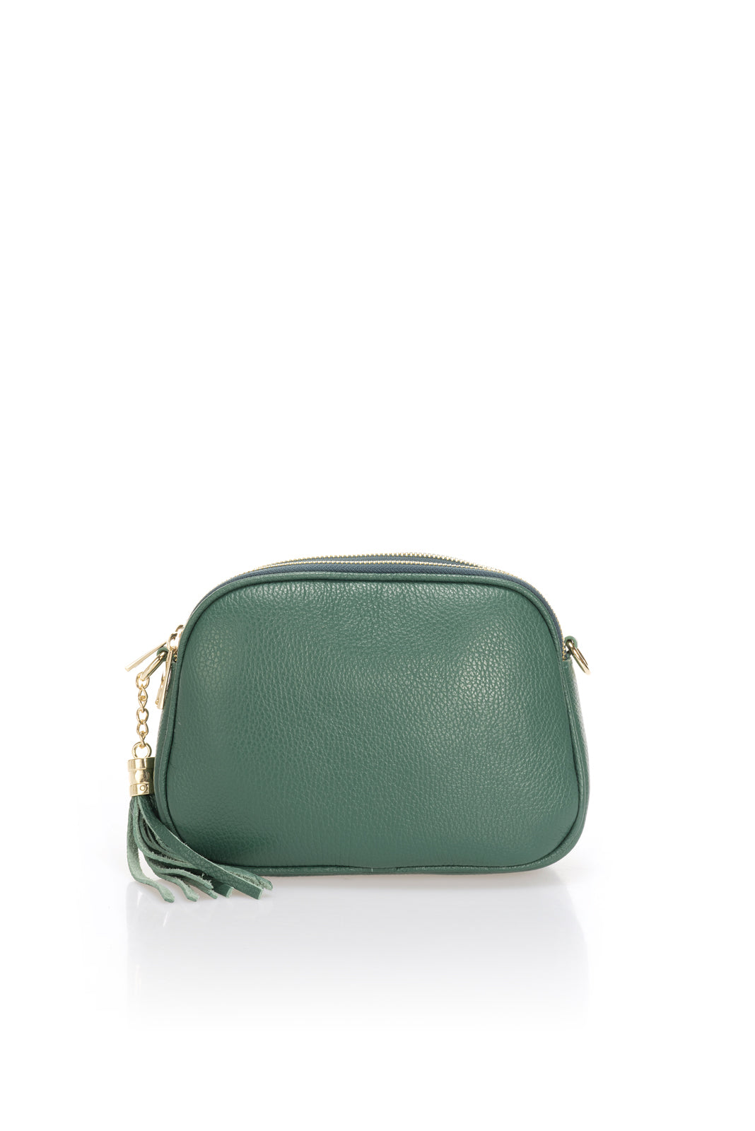 Leather Crossbody Bag 3578 - Green