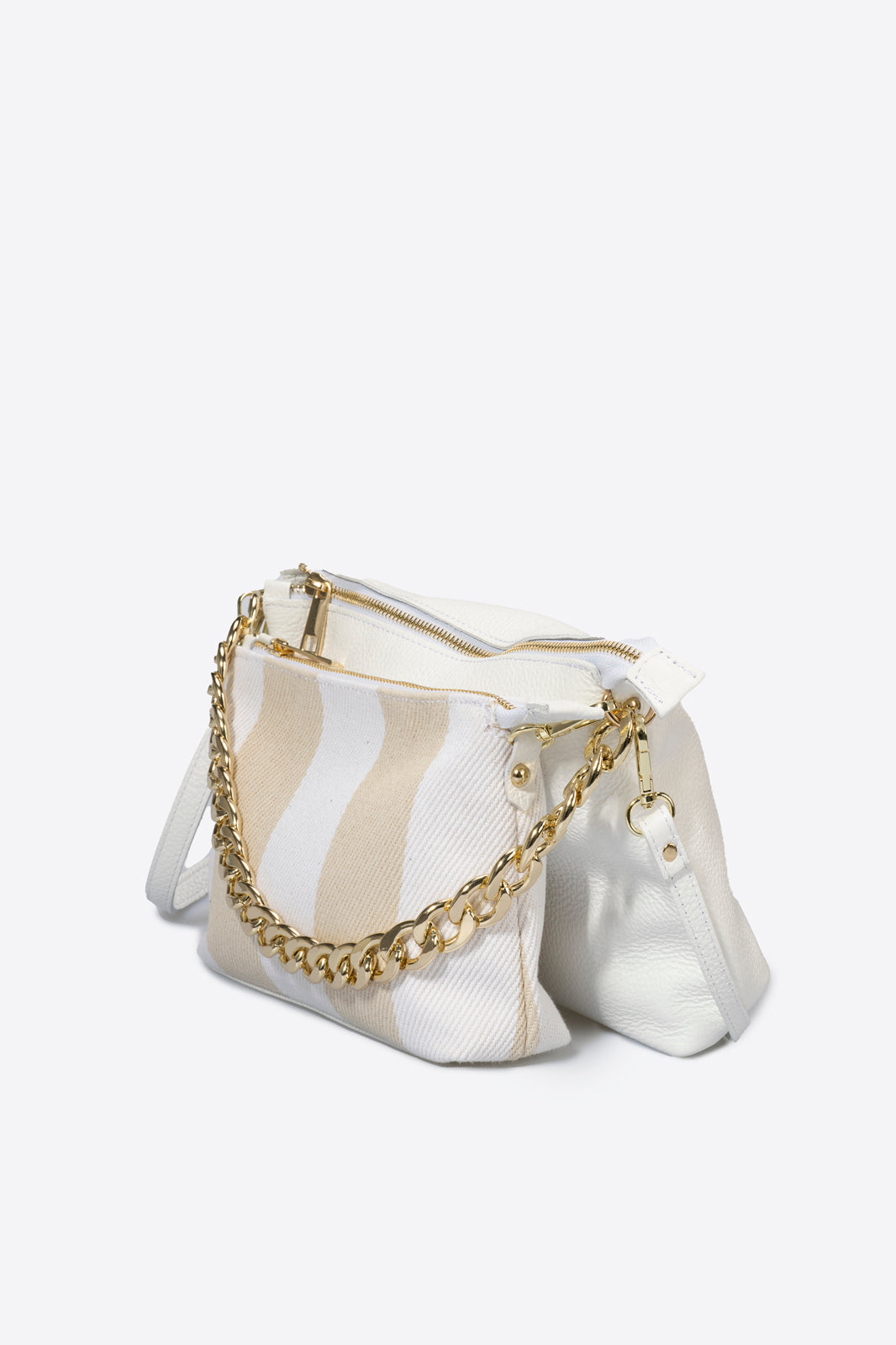 Leather Backpack 5035 - White
