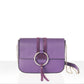 Leather Top Handle Bag 3521 - Violet