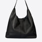 NAYA Leather Top Handle Bag - Black