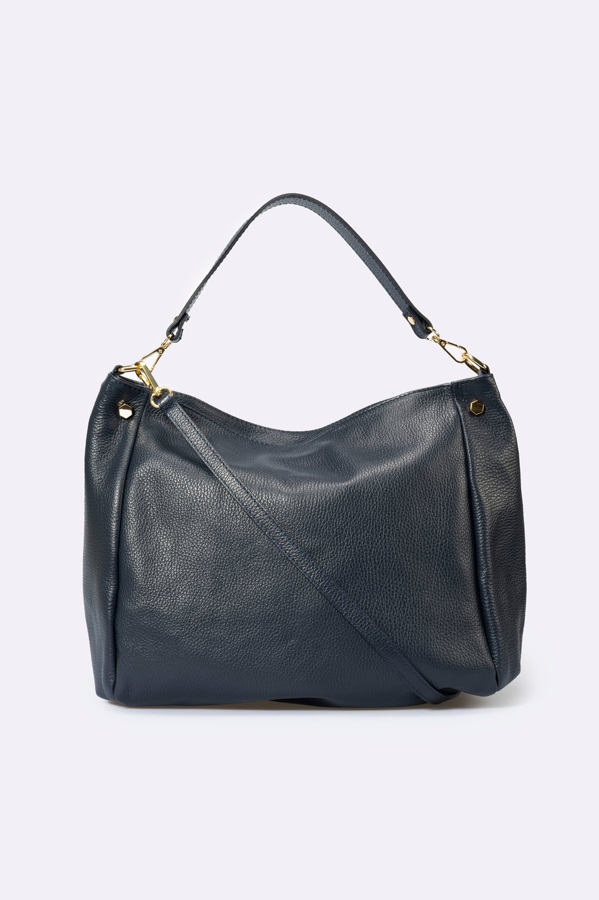ANOUK Leather Top Handle Bag - Blue