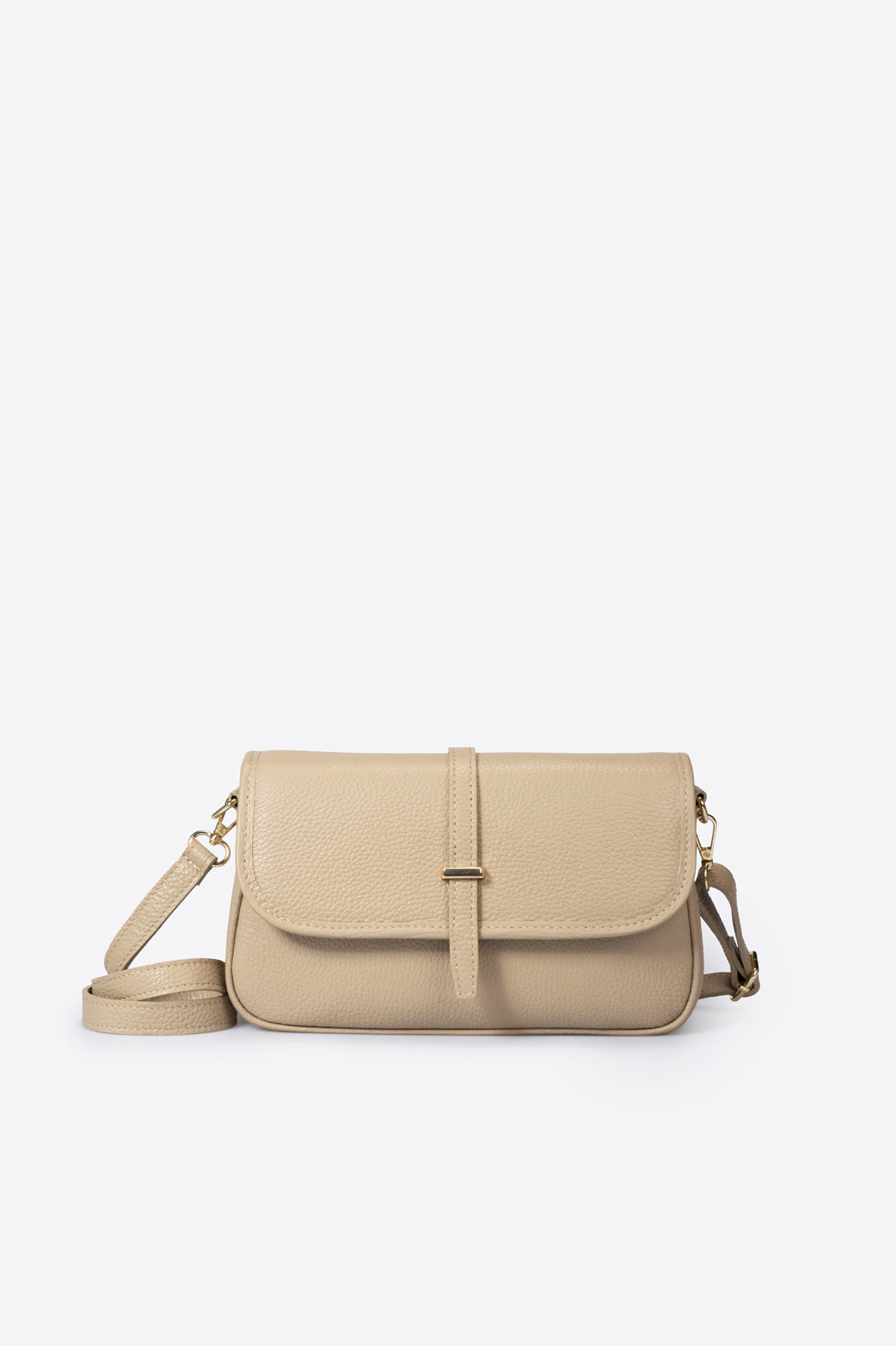 AMALFI Leather Crossbody Bag - Fango