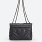 APRIL Leather Shoulder Bag - Blue