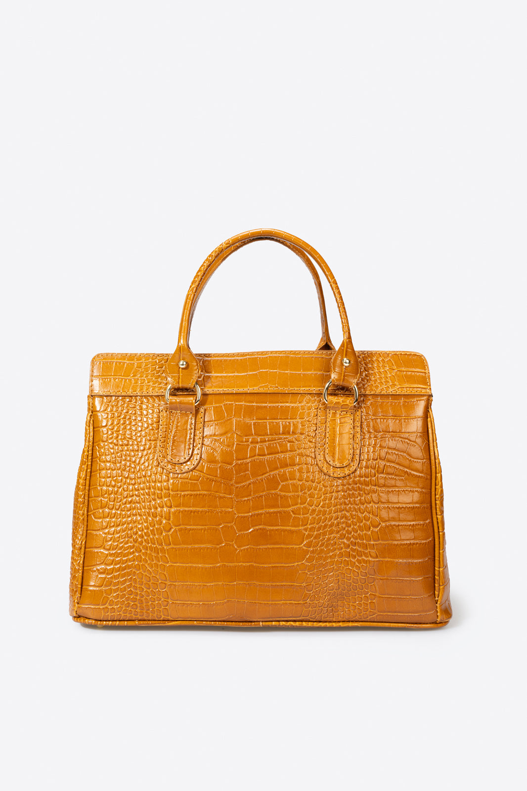 SAGE Leather Top Handle Bag - Cuoio