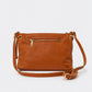 CASIA Leather Crossbody Bag - Cuoio