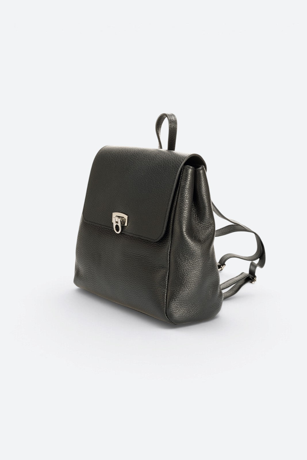 LYRA Leather Backpack - Black