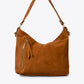 LEONIE Leather Shoulder Bag - Cognac