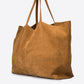 WINONA Leather Top Handle Bag - Cognac