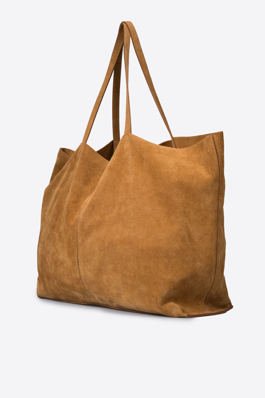 WINONA Leather Top Handle Bag - Cognac