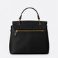 NELL Leather Top Handle Bag - Black