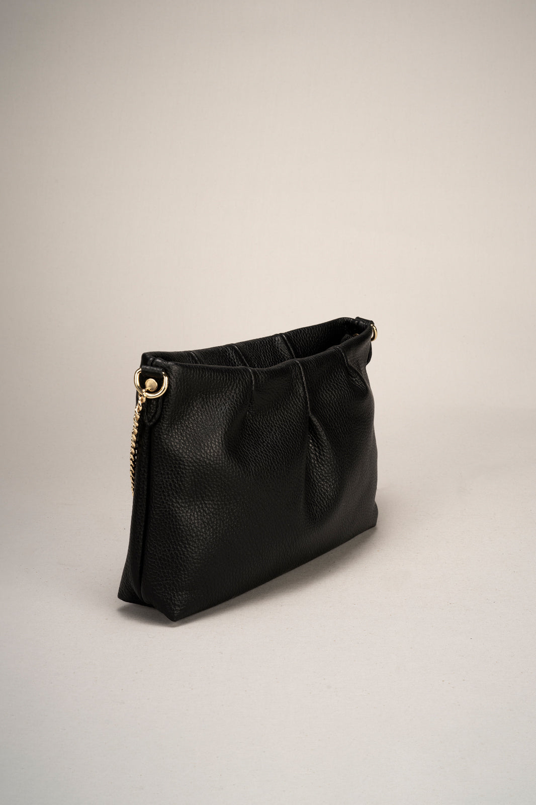 CLIO Leather Crossbody Bag - Black