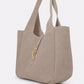 AMELIE Leather Top Handle Bag - Fango
