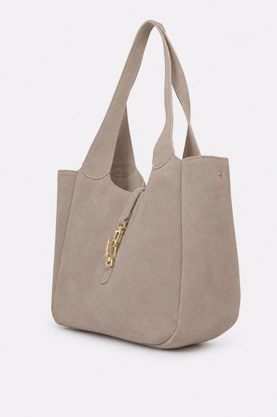 AMELIE Leather Top Handle Bag - Fango
