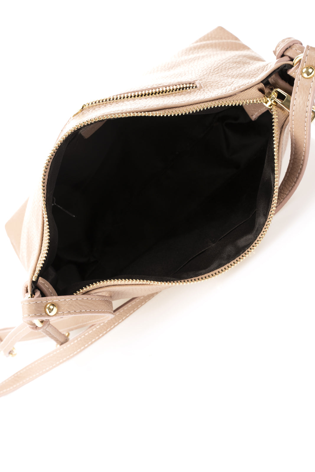 CASIA Leather Top Handle Bag - Cipria