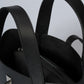 GAIA Leather Top Handle Bag - Black