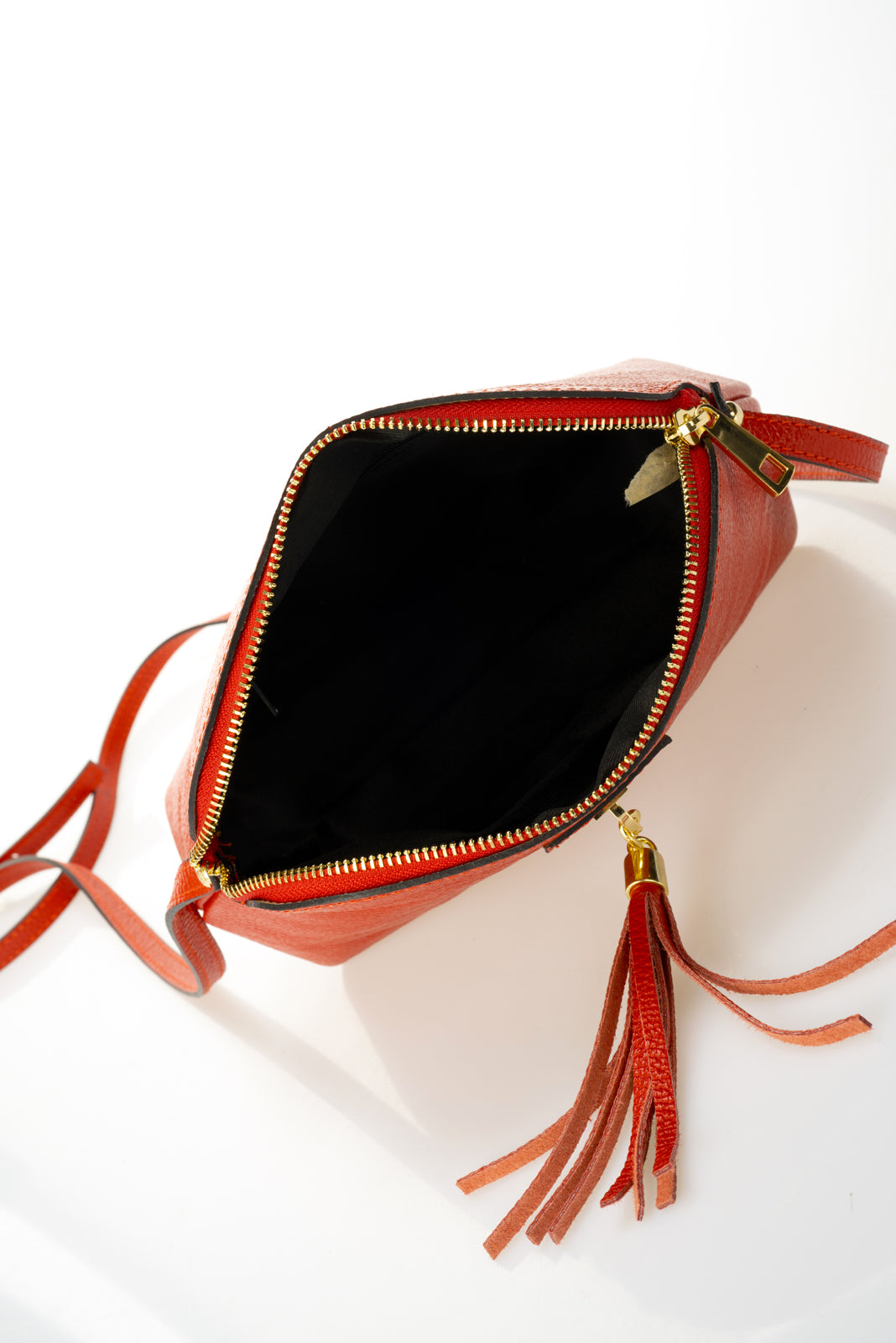 Leather Crossbody Bag 1987 - Red
