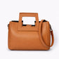 ANTHEA Leather Top Handle Bag - Cuoio