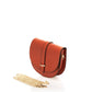 Leather Shoulder Bag 3241 - Orange
