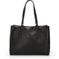 Leather Top Handle Bag 1199 - Black