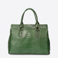SAGE Leather Top Handle Bag - Green