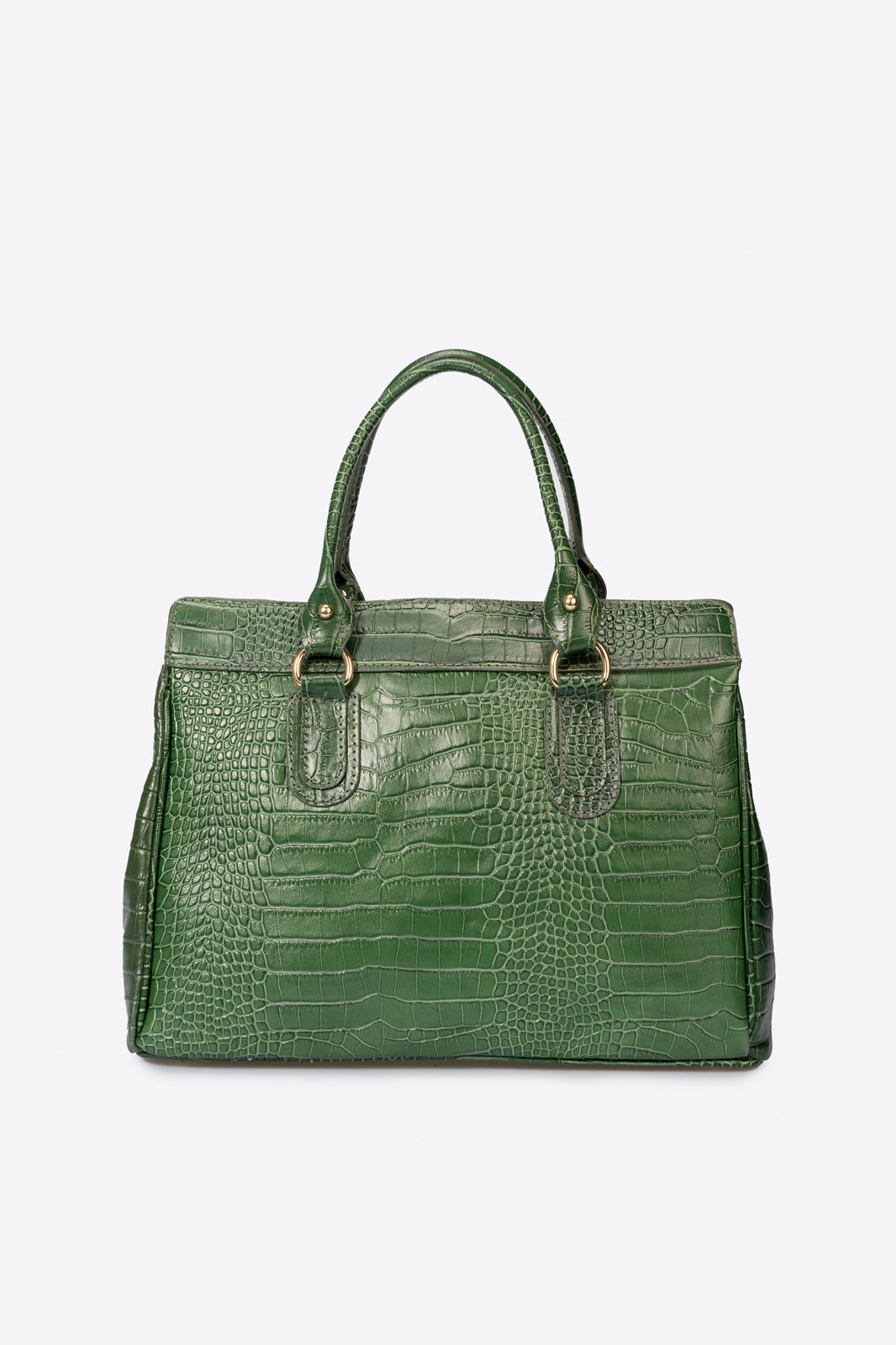 SAGE Leather Top Handle Bag - Green